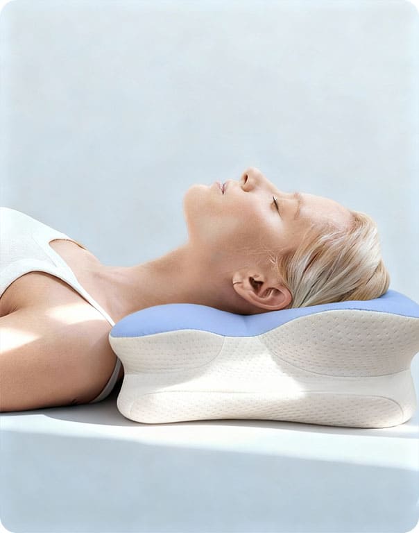 Melara Max pillow and sleep setup